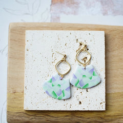 Trendy Fashion Rose Floral Dangle Pendant Enamel With Metal Parts Handmade Polymer Clay Earrings Sets Women's Accessories Gifts