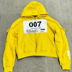 Y2K Fashion Hoodie New Gothic Oversize Pattern Print Embroidery Zipper Hoodie Coat Womens Loose Sweatshirt Couple Casual Hoodie