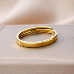 Stainless Steel Rings for Women Aesthetic Heart Gold Color Wedding Ring Vintage Waterproof Wedding Jewelry Prom Accessories Gift
