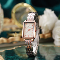 Simple Quartz Steel Strap Watch
