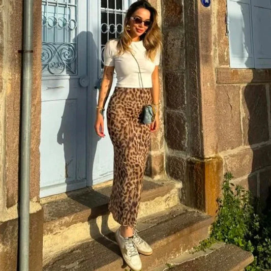 Leopard Long Skirts