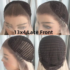 Highlight Blonde Layered Wig Synthetic Lace Front Wig for Women Straight Chocolate Brown Colored Pre Plucked Lace Wig Black