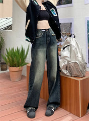 Retro Straight Loose Denim Jeans