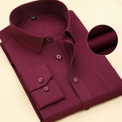 Pure Color Long Sleeve Shirt