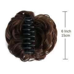 Messy Hair Bun Hair Scrunchies Extension Curly Wavy Messy Synthetic Chignon Fake Updo Hairpieces For Women Girls