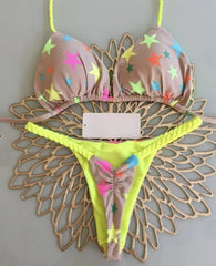 Women's Bikini Split Print Swimwear