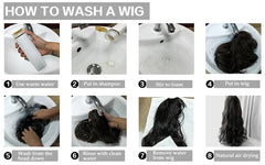 7JHH WIGS Shoulder Length Brown Wig for Women Daily Use High Density Synthetic Layered Brown Bob Wigs with Air Bangs