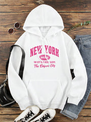 New York Queens The City That Never Sleeps Hoody Men Women Fashion Hip Hop Clothing Cute O-Neck Hoodies Street Loose Sweatshirt