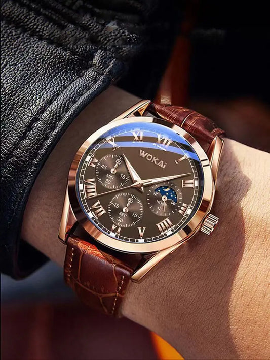 Three-Eye Roman Dial  Watch