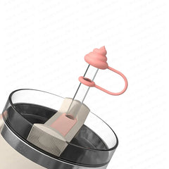 Silicone anti overflow creative toilet, suitable for Stanley cups, , outdoor ice cream cup accessories,  good for going out