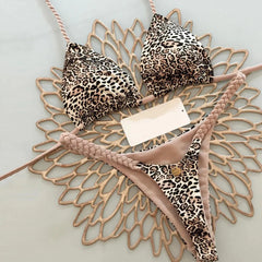 Women's Bikini Split Print Swimwear
