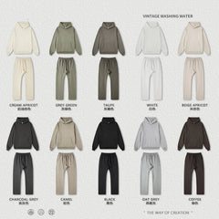 ZODF New 2025 Autumn Men's 445GSM Sweatpants Unisex High Street Soft Knitted Straight Pants Brand Streetwears Tracksuits HY0382