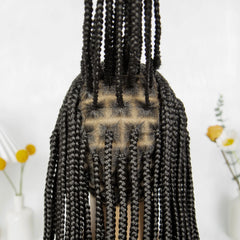 Synthetic HD Lace Front Box Braided Wigs Cornrow Knotless Box Braided Wig with Baby Hair Crochet Hair for Black Women