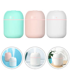 Home Fragrances USB Humidifier Oil Diffuser Portable Simple With Light Aroma Cool Mist Lovely Power-off Protection Romantic