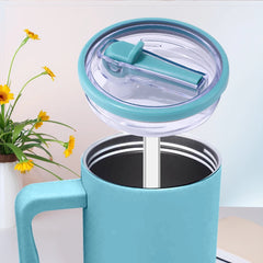 40 Oz For Stanley Thermal Water Bottle Cover Coffee Cups Flip Straw Cap Replacement Spill Proof Mugs Tumbler Lid Accessories
