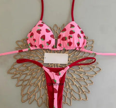 Women's Bikini Split Print Swimwear