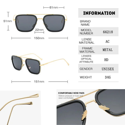 Fashion Square Driving Glasses
