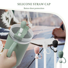 UMUST Silicone Straw Covers,Dust-Proof Straw Caps for Stanley Cups 30oz/40oz ,Reusable Straw Topper Accessorines