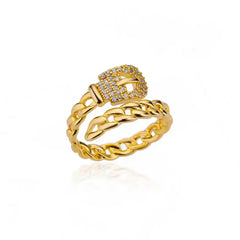 Stainless Steel Rings for Women Aesthetic Heart Gold Color Wedding Ring Vintage Waterproof Wedding Jewelry Prom Accessories Gift