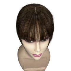 Body Wavy Brazilian Human Hair Toppers 25cm Clip In Hairpieces Extensions Increase Hair Volume for Women Mild Light Brown Remy