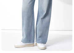 Maternity New Jeans Spring and Summer No Toddler Maternity Pants Straight Wide-Leg Pants Large Size Casual Pants Women's Jeans