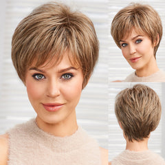 Light Blonde  Short Pixie Cut Wigs