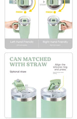 Taishuo Giant Vacuum Cup Cup with Straw Large Capacity Office Cup 2025 New Arrival Vacuum Cup Large Ice Cup