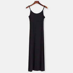 Elastic Knit Long Dresses