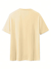 Men's Summer 100% Cotton Fashionable Casual Loose Large Size FAITH HOPE LOVE Printed Sports Round Neck Short Sleeve T-shirt Top