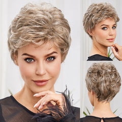 Light Blonde  Short Pixie Cut Wigs