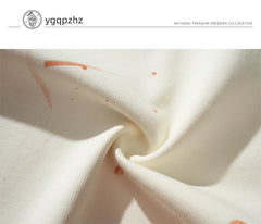 Supzoom New Arrival Summer High Street Splash Ink Printing Neutral O-neck Casual Heavy Texture Cotton Ins Loose Men T shirt