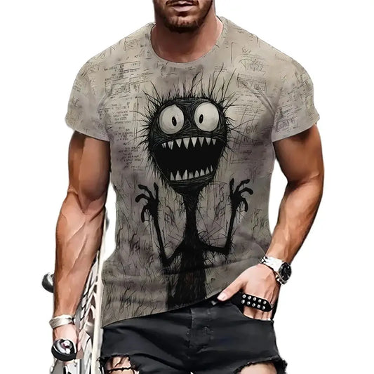 Summer Anime Monster   T-Shirts