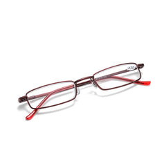 Reading Glasses Anti-blue Light For Men Women Metal Frame Portable HD Pen Holder Ultralight Glasses Radiation Protection