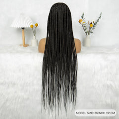 Synthetic HD Lace Front Box Braided Wigs Cornrow Knotless Box Braided Wig with Baby Hair Crochet Hair for Black Women