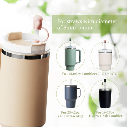 UMUST Silicone Straw Covers,Dust-Proof Straw Caps for Stanley Cups 30oz/40oz ,Reusable Straw Topper Accessorines