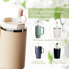 UMUST Silicone Straw Covers,Dust-Proof Straw Caps for Stanley Cups 30oz/40oz ,Reusable Straw Topper Accessorines
