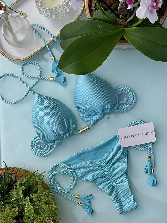 Adjustable Bandage Bikini Set