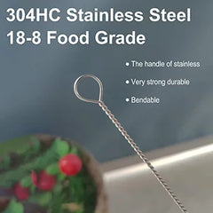 Straw Cleaner Brush ,6Pcs Reusable Extra Long Straw Cleaner for 40/30/20 oz Stanley Mug, 10mm Wide Drinking Straw Cleaning Brush