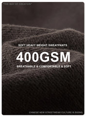 ZODF New 2025 Autumn Men's 445GSM Sweatpants Unisex High Street Soft Knitted Straight Pants Brand Streetwears Tracksuits HY0382