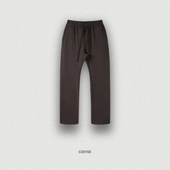 ZODF New 2025 Autumn Men's 445GSM Sweatpants Unisex High Street Soft Knitted Straight Pants Brand Streetwears Tracksuits HY0382