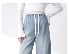 Maternity New Jeans Spring and Summer No Toddler Maternity Pants Straight Wide-Leg Pants Large Size Casual Pants Women's Jeans