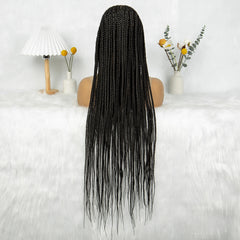 Synthetic HD Lace Front Box Braided Wigs Cornrow Knotless Box Braided Wig with Baby Hair Crochet Hair for Black Women