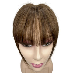 Body Wavy Brazilian Human Hair Toppers 25cm Clip In Hairpieces Extensions Increase Hair Volume for Women Mild Light Brown Remy