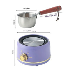 2025 New DIY Tool Wax Bottle Sugar Butter Melting Pot Heating Furnace Insulation Hot Milk Stainless Steel Mini Melting Wax Pot