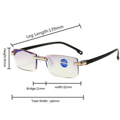 Men's Reading Glasses Smart Glasses With Automatic Adjustment Lens Dimming Glasse Women Anti-blue Light +1.0-+4.0 Reading Mirror