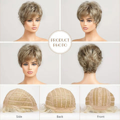 Light Blonde  Short Pixie Cut Wigs