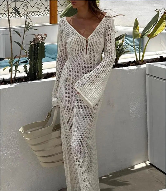 Sexy  Long Sleeve Bikini Cover-Ups