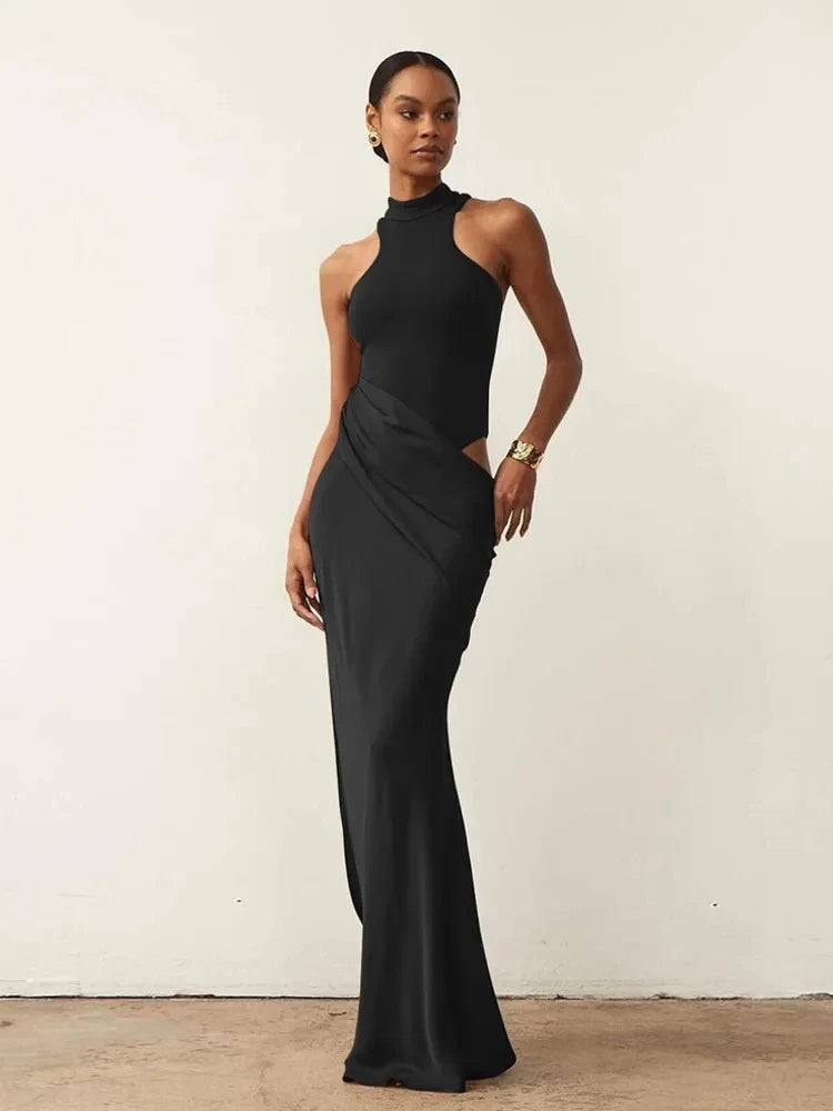 High Waist  Sleeveless Dress
