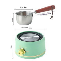 2025 New DIY Tool Wax Bottle Sugar Butter Melting Pot Heating Furnace Insulation Hot Milk Stainless Steel Mini Melting Wax Pot