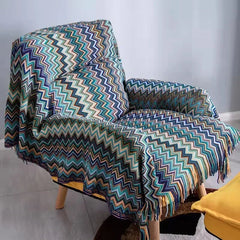 Knitted Blankets Bohemian Plaid Throw Blanket Sofa Cover With Tassels Travel Leisure Bed Cover Blanket boho Bedspread